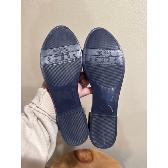 VITORINO Campos for Melissa Women's Seduction Open Toe Flats size 7 blue - Picture 5 of 7